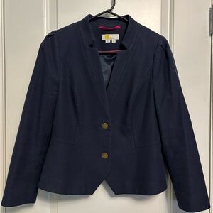 BODEN Classic Navy Women's Blazer with Gold Buttons, US Size 6